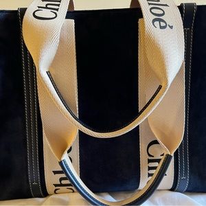Chloe Suede Woody Medium Tote
